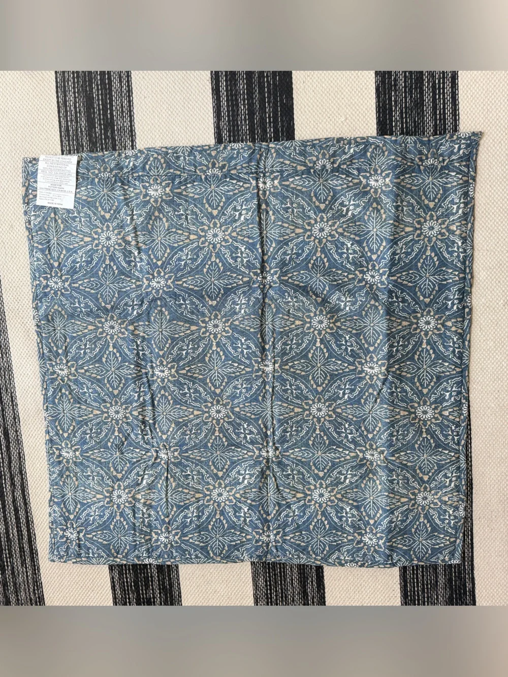 Pottery Barn Emerson Reversible Quilted Sham Red Patchwork Star Pillow Case New